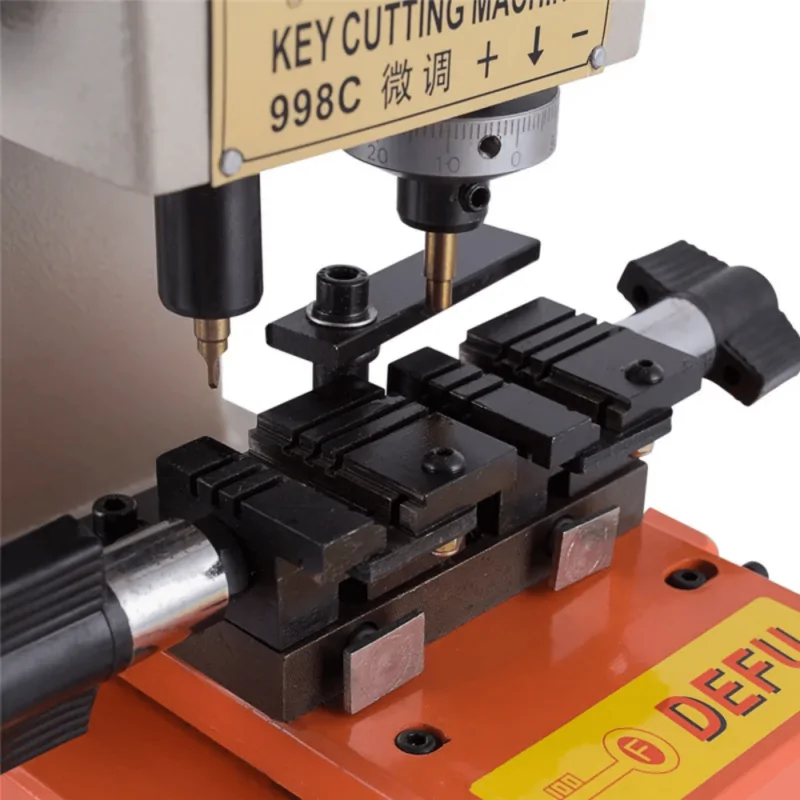 Máquina de Punto DEFU con Calibrador y Kit de Cortadores - Cortador de llave Defu 998C, máquina de recolección de bloqueo eléctrico para hacer llaves - Image 2